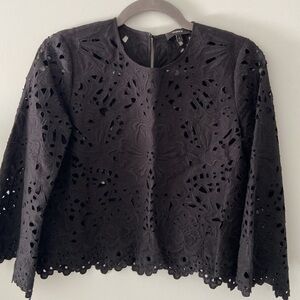 Black Lace blouse by Theory